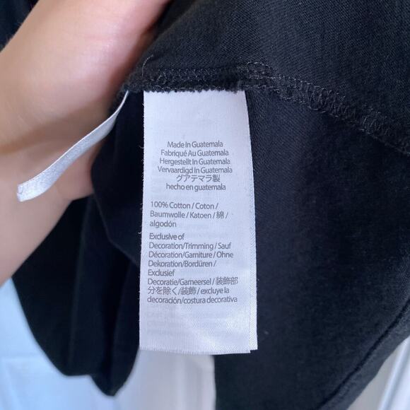 J. CREW Broken-in Jersey Smocked Babydoll Dress Size Small 2022 Black Mini - Picture 6 of 7